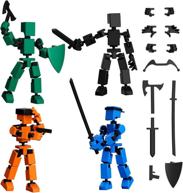 4PCS Mini Titan T-13 Action Figures - Image 3