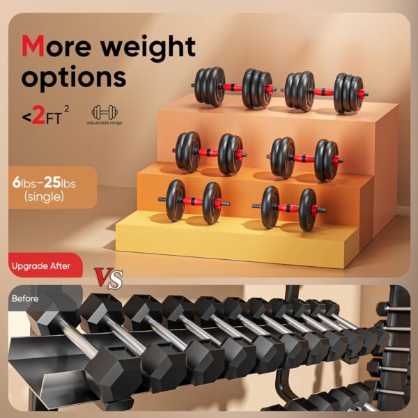 4 in1 Dumbbells Set Used as Barbell - Image 2