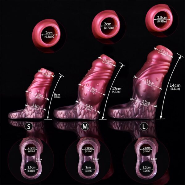 Silicone XXL Penis Sleeve Dildo - Image 4