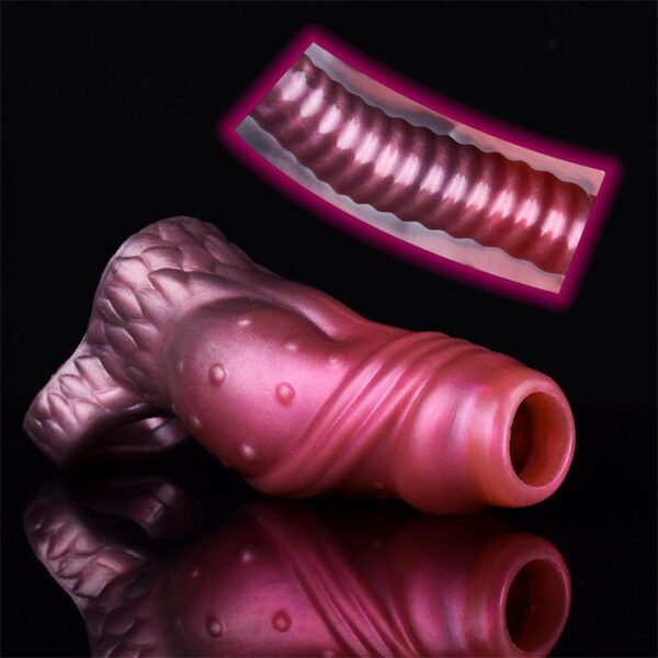 Silicone XXL Penis Sleeve Dildo - Image 5