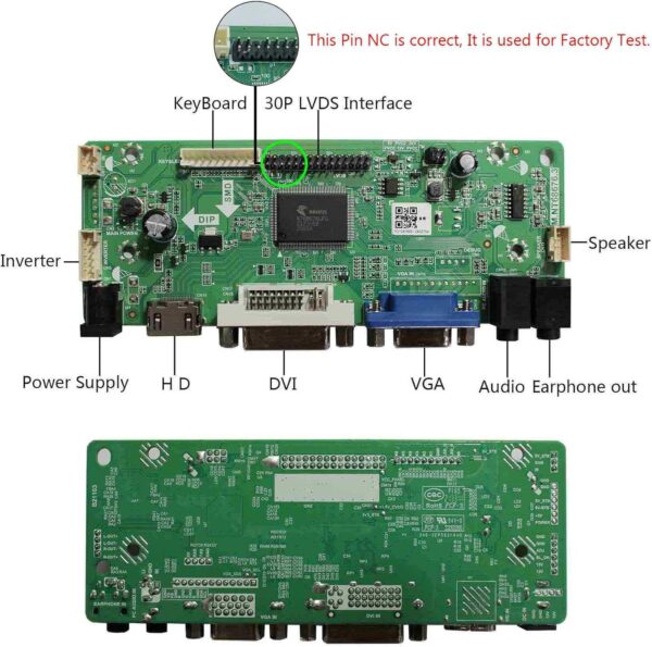 VSDISPLAY DVI VGA Audio LCD Controller Board - Image 5