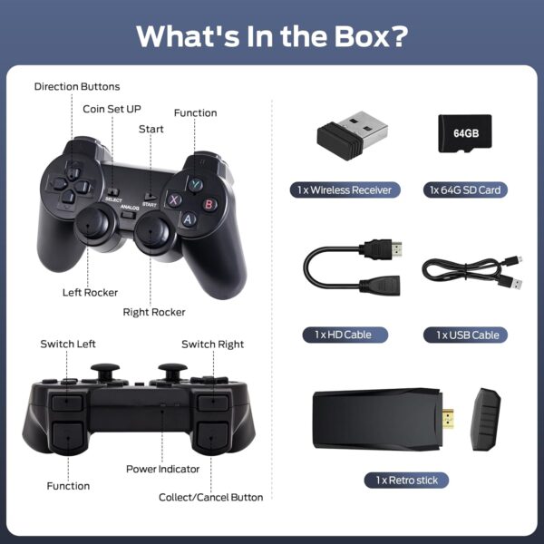 Wireless Retro Game Console 4K HD - Image 5