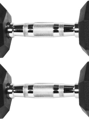 Hex Dumbbells Rubber Coated Hand