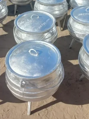 Aluminium pots - 9 different sizes
