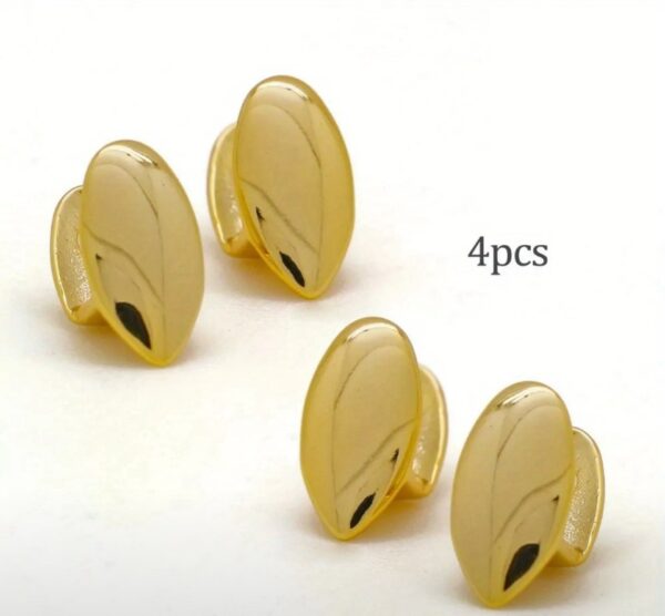 Unisex Gold Grillz Fangs Set  OF 4 - Image 3