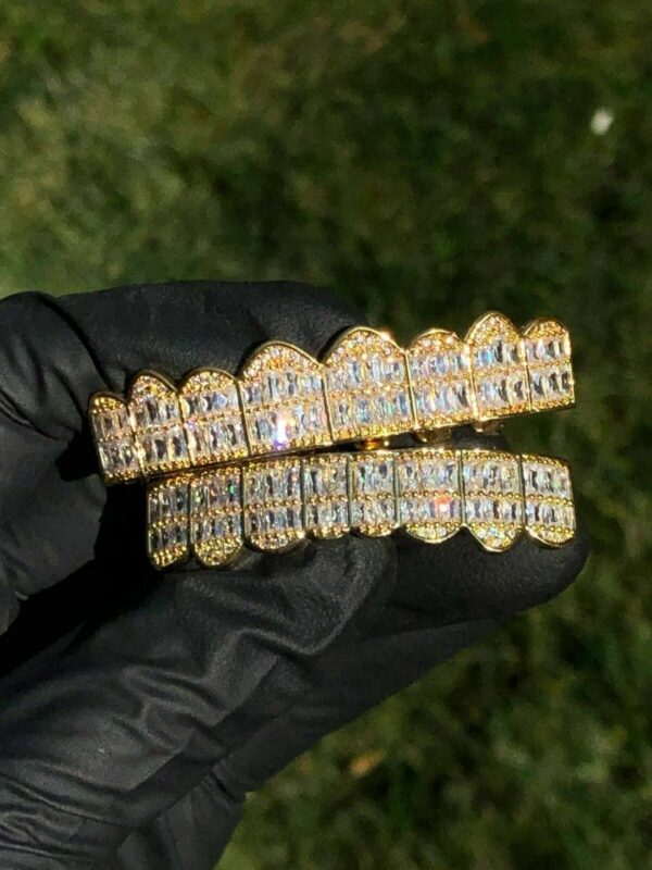 14k Baguette Joker Gold Teeth - Image 3