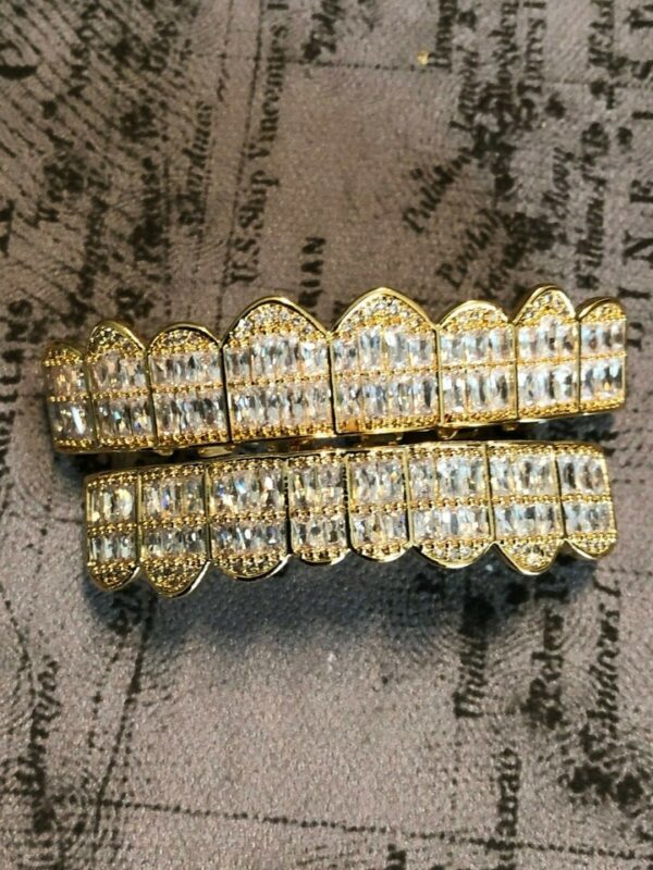 14k Baguette Joker Gold Teeth - Image 4